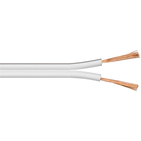 100m Câble haut parleur 2x0.75 blanc CCU éco