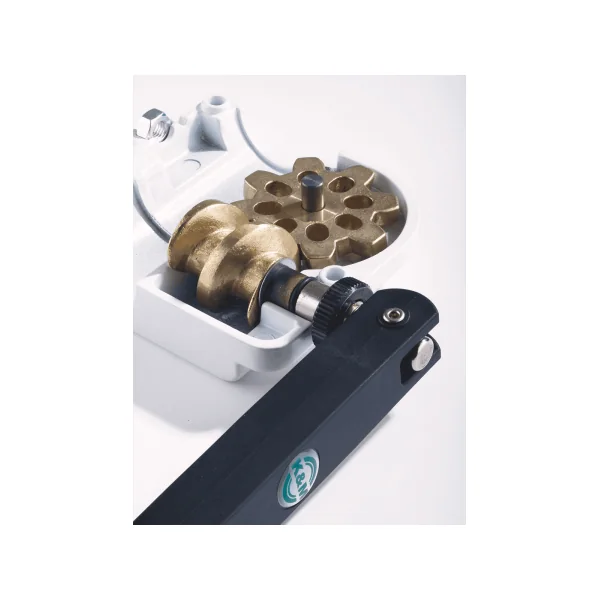 21340 K&M barre de couplage sono à crémaillère et ring lock avec filetage M20