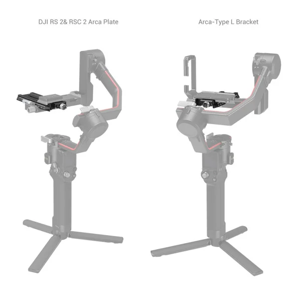 3061 - Quick Release Plate with Arca-Swiss for DJI RS 2/RSC 2/Ronin-S