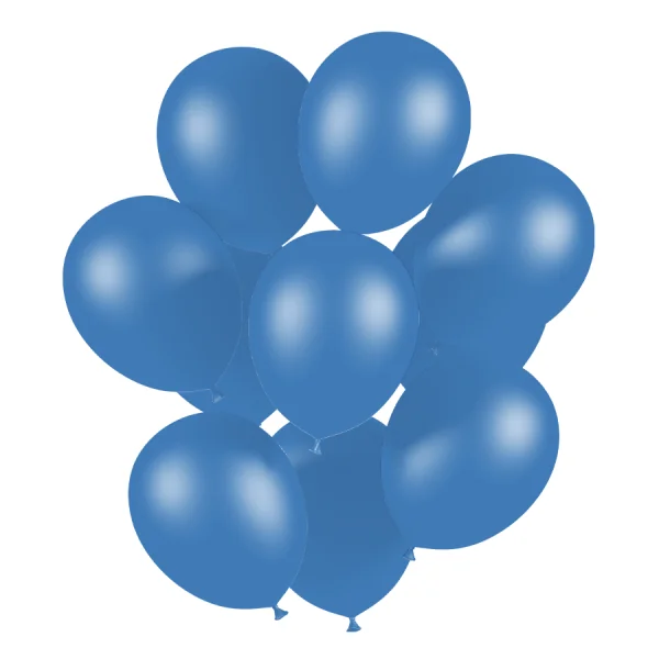 50 Ballons de baudruche bleu medium - 30 cm