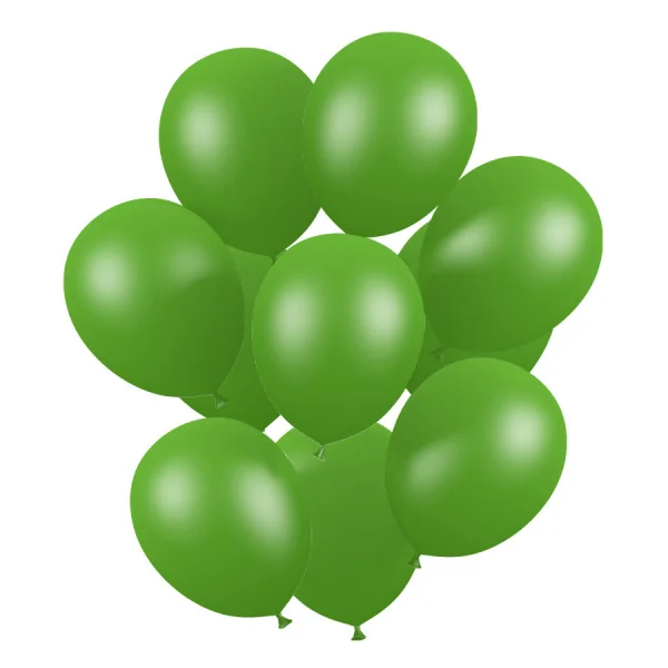 50 Ballons de baudruche Vert clair métallisé 30 cm