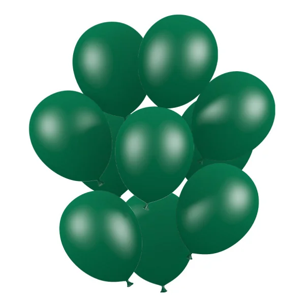 50 Ballons de baudruche Vert émeraude métallisé 30 cm