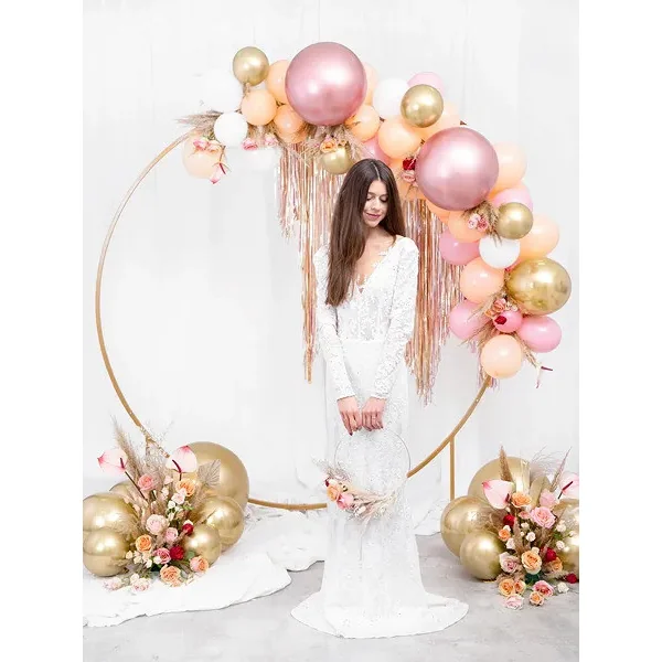 50 Ballons dorés brillants 30 cm Platinum (chromé)
