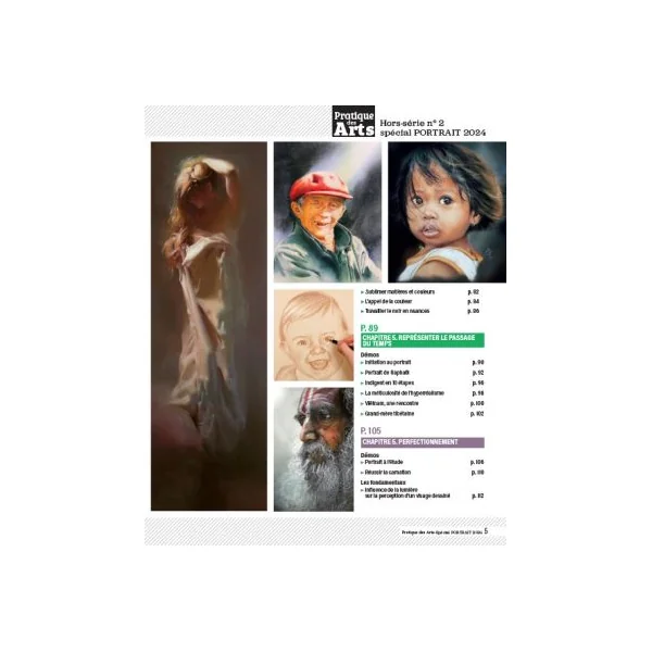 50 exercices pour dessiner et peindre les portraits - Pratique des Arts Hors-série 2024