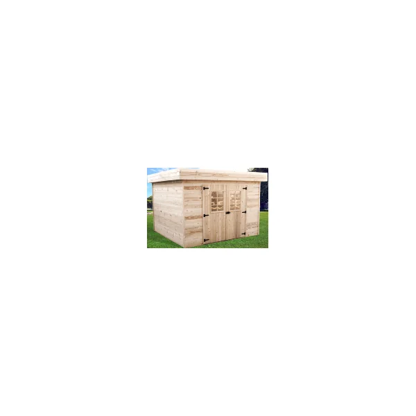 Abri de jardin 11,35 m² épicéa massif Abri jardin bois rangement bois outillage de jardin chalet en bois cabanon bois