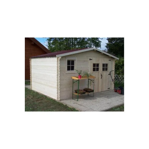 Abri de jardin 12,64 m² épicéa massif Abri jardin bois rangement bois outillage de jardin chalet en bois cabanon bois