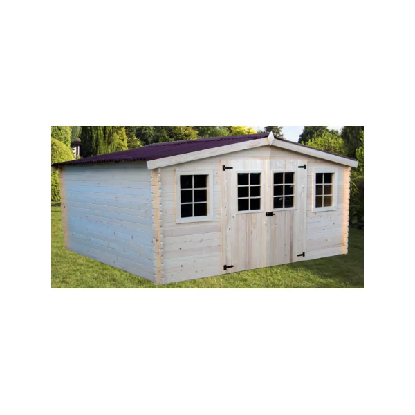 Abri de jardin 16,80 m² épicéa massif Abri jardin bois rangement bois outillage de jardin chalet en bois cabanon bois