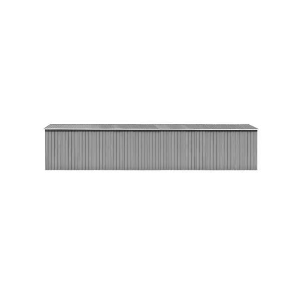 Abri de jardin gris 25 m² Abri jardin métallique rangement bois outillage de jardin