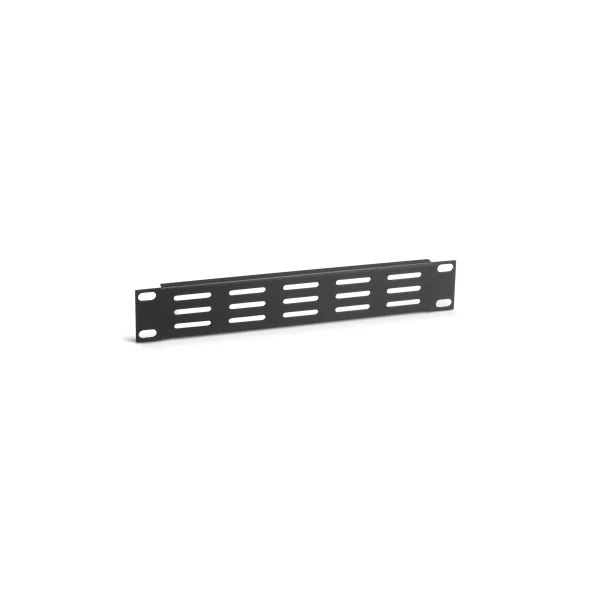 Adam Hall 19" Parts 86221 VH - Panneau aération 1 U pour rack 9,5", fentes horizontales, profil en U