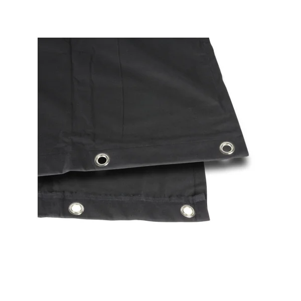Adam Hall Accessories 0152 X 53 - Molleton noir B1 avec Oeillets acier bruni largeur 5m hauteur 3 m