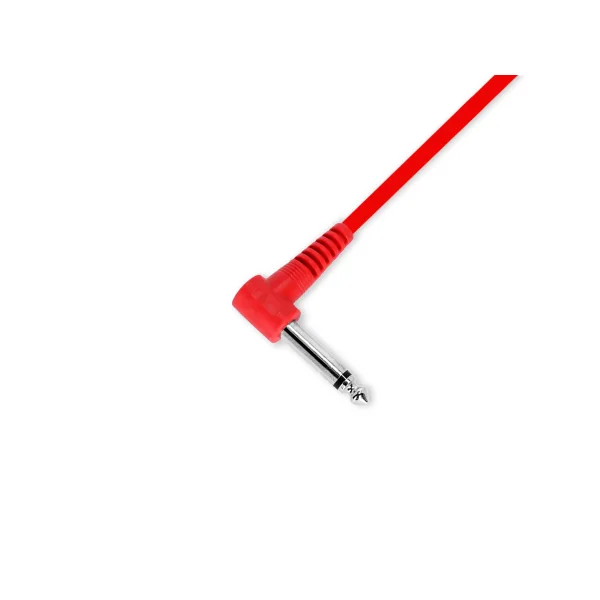 Adam Hall Cables 3 STAR IRR 0090 SET - Lot de 6 câbles patch 6,3 mm jack coudé mono 0,90 m