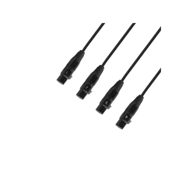 Adam Hall Cables 4 STAR CATBOX XF3 - Audio & DMX, Adaptateur AES/EBU RJ45 de Cat XLR 3-Pol femelle