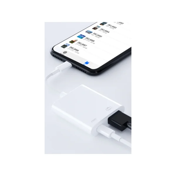 Adaptateur compatible apple IOS lighting OTG vers USB-c 500mA