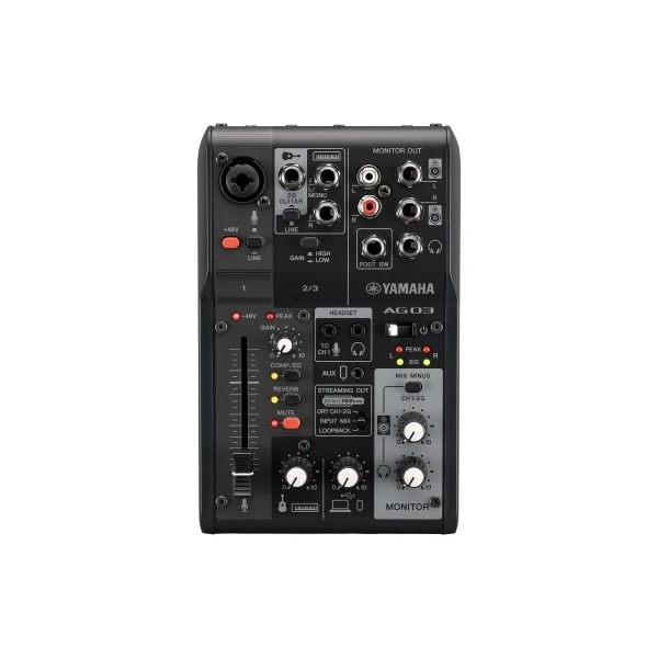 AG03 MK2 noire Yamaha - Console USB de streaming 3 canaux