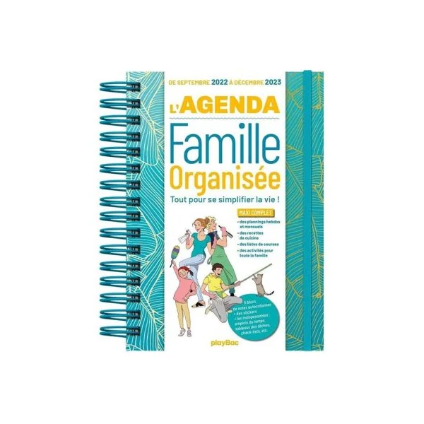 Agenda de la famille organisée – septembre 2022 - décembre 2023