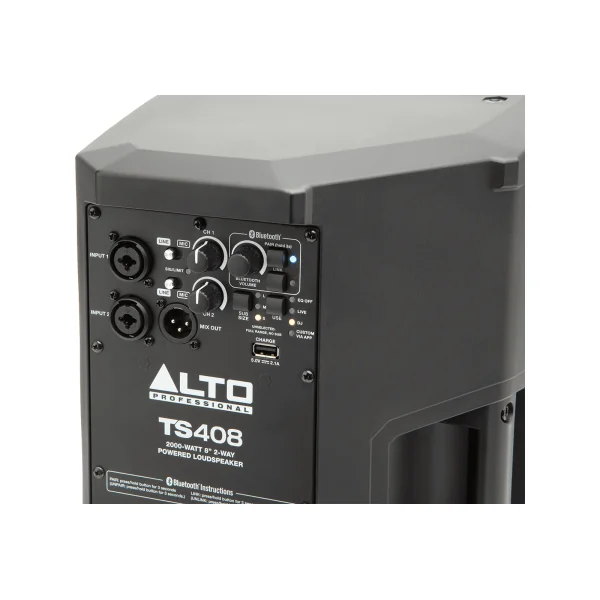 Alto TS408 Enceinte active 8 pouces bi-amplifiée 1000W 127 dB SPL avec processeur et bluetooth