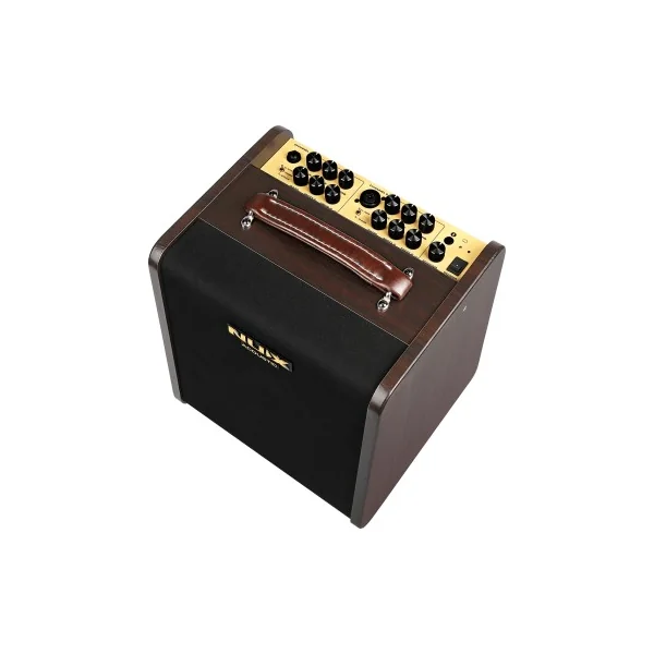 Ampli acoustique 80 watts sur batterie 2 canaux - Bluetooth + effets/looper Nux