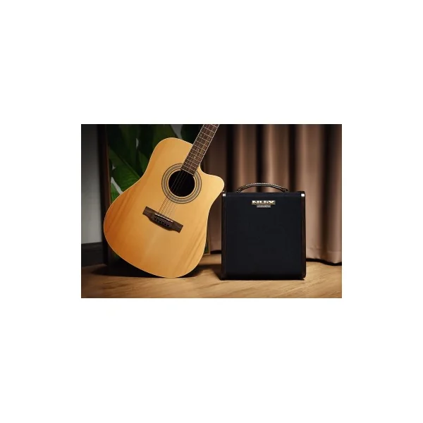 Ampli acoustique 80 watts sur batterie 2 canaux - Bluetooth + effets/looper Nux