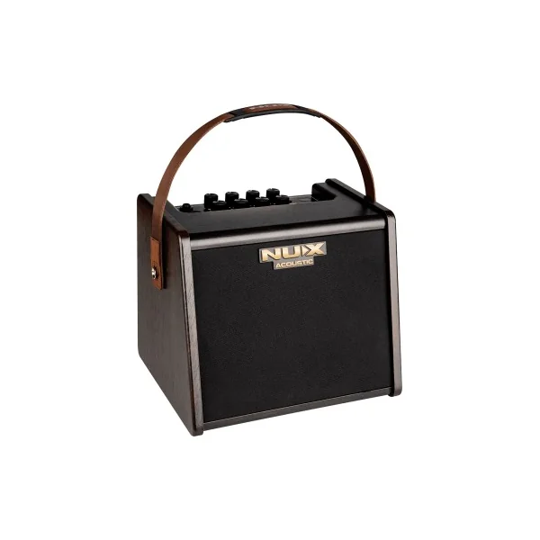 Ampli acoustique Nux 25 watts sur batterie 2 canaux + effets