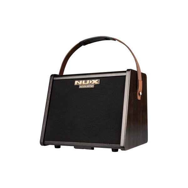 Ampli acoustique Nux 25 watts sur batterie 2 canaux + effets