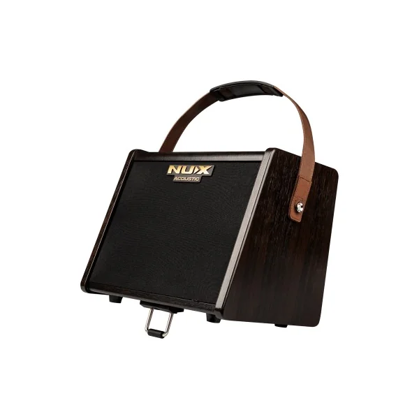 Ampli acoustique Nux 25 watts sur batterie 2 canaux + effets