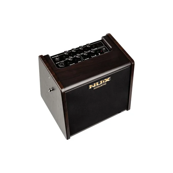 Ampli acoustique Nux 25 watts sur batterie 2 canaux + effets