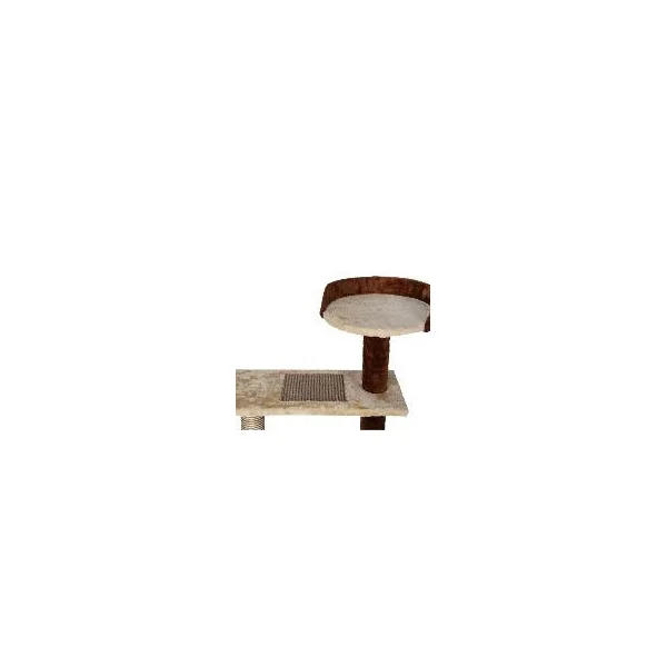 Arbre à chat 100 cm beige et marron griffoir chat sisal jeu d'escalade chat