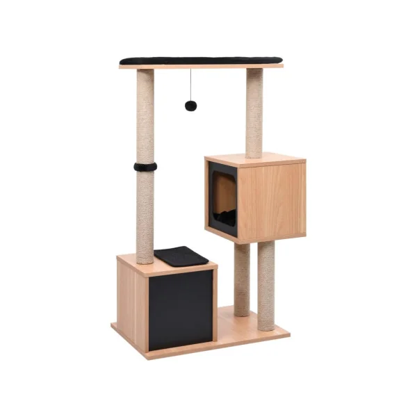 Arbre à chat 104 cm tapis à gratter en sisal griffoir chat grattoir chat