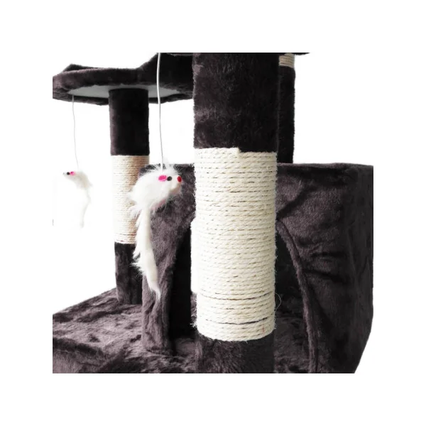 Arbre à chat griffoir chat gris et blanc arbre chaton 170 cm