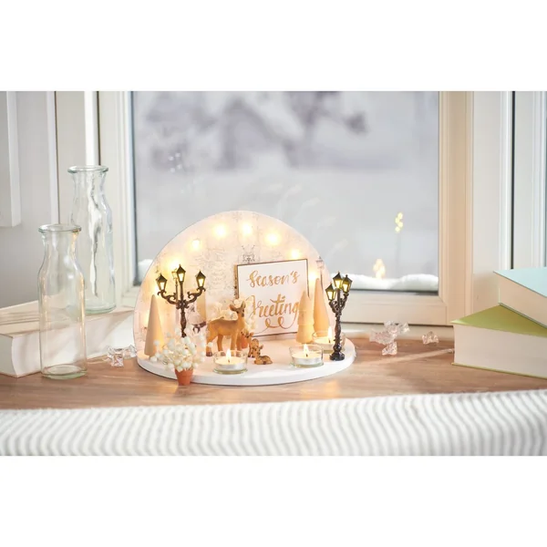 Arc lumineux avec 4 supports pour bougies à chauffe-plat