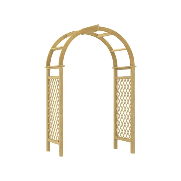 Arche de jardin pin massif avec treillis Arche jardin bois Arche en bois Arche plantes grimpantes Arceau jardin