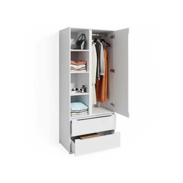Armoire blanche moderne penderie blanche armoire avec étagère armoire chambre