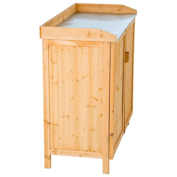 Armoire de jardin avec table rempotage tôle galvanisée Armoire en bois armoire extérieure armoire jardin armoire de jardin armoi