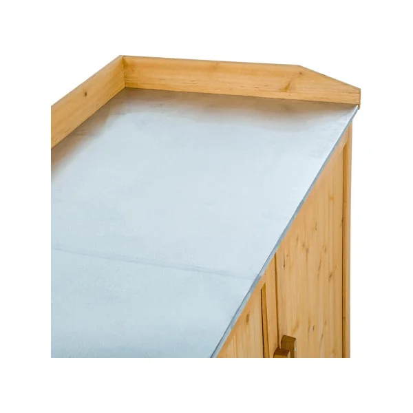 Armoire de jardin avec table rempotage tôle galvanisée Armoire en bois armoire extérieure armoire jardin armoire de jardin armoi
