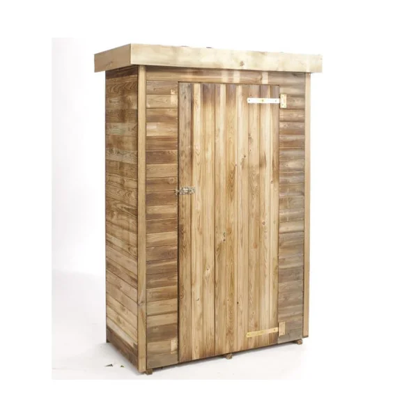 Armoire de jardin en Pin sylvestre FSC toit plat Armoire en bois armoire extérieure armoire jardin armoire de jardin armoire de