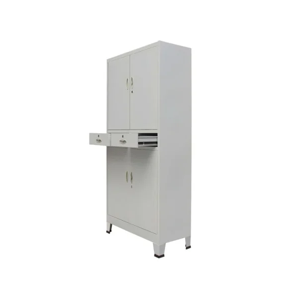 Armoire professionnel grise Armoire métallique Armoire en métal Armoire rangement métallique Armoire de travail
