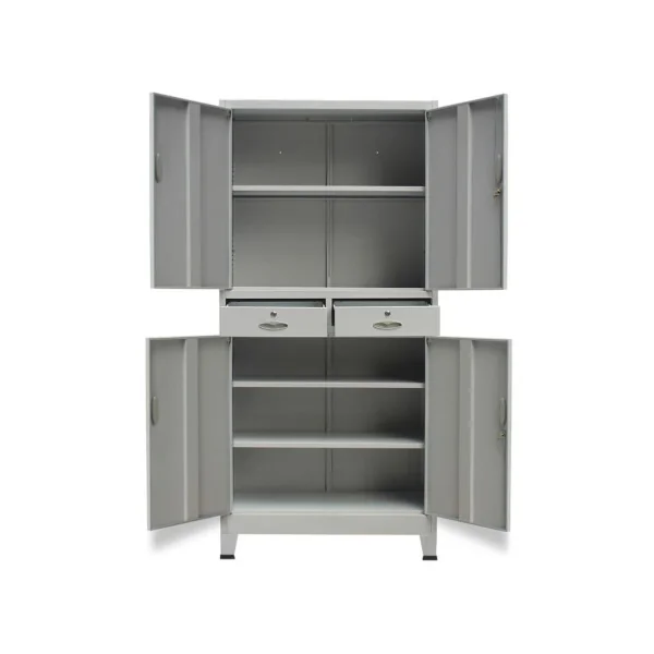 Armoire professionnel grise Armoire métallique Armoire en métal Armoire rangement métallique Armoire de travail