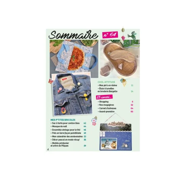Atelier Déco et Créations n°64 : Le magazine + 16 planches + un kit 3D de 32 pages à monter