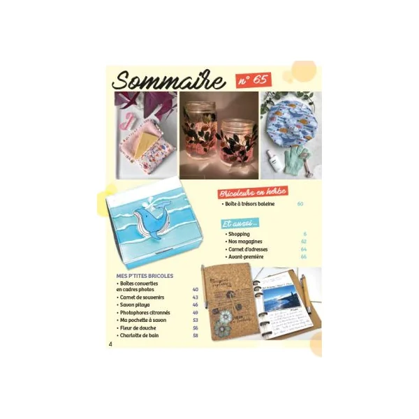 Atelier Déco et Créations n°65 : Le magazine + 48 planches incluses