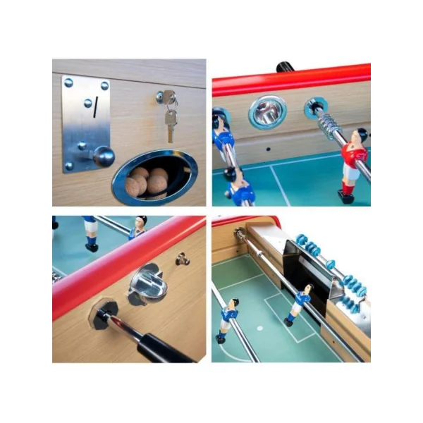 Baby foot bar avec monnayeur baby foot de salon avec joueur en ALU baby foot bistrot