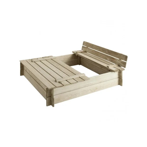 Bac à sable avec bancs intégrés et refermable pin massif FSC bac sable enfant bac à sable de jardin