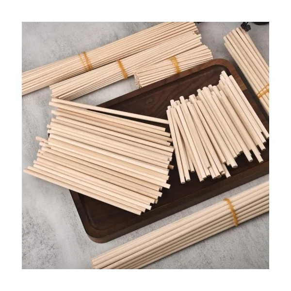 Baguettes rondes en bois Ø 3 mm x 200 mm