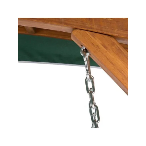 Balancelle de jardin en mélèze coussin vert Balancelle jardin balancelle extérieure banc balancelle suspendue