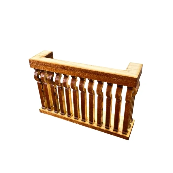 Balcon rectangulaire en bois