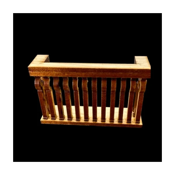 Balcon rectangulaire en bois