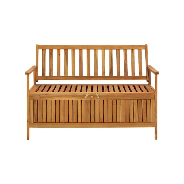 Banc jardin avec coffre de rangement en acacia massif Coffre de rangement en bois coffre de stockage bois coffre extérieur en bo
