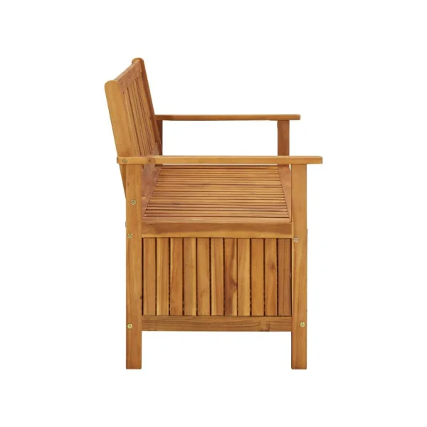 Banc jardin avec coffre de rangement en acacia massif Coffre de rangement en bois coffre de stockage bois coffre extérieur en bo