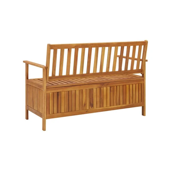 Banc jardin avec coffre de rangement en acacia massif Coffre de rangement en bois coffre de stockage bois coffre extérieur en bo