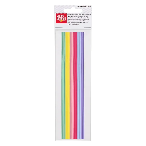 Bandes de cire « Pastel », env. 20 x 0,1 cm, 30 pièces