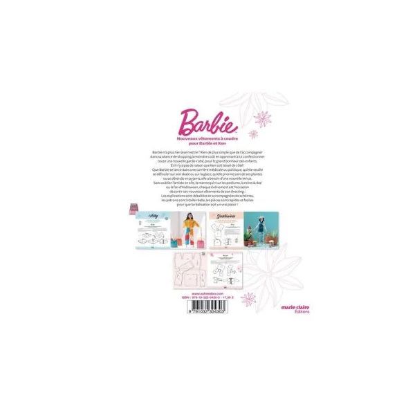 Barbie : nouveaux vêtements à coudre pour Barbie et Ken - Annabel Benilan